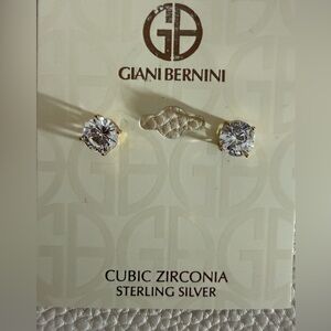 Giani Bernini Sterling Silver Cubic Zirconia Stud Earrings